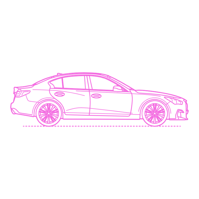 Free Download Vectors, Transport Mid Size Cars Infiniti Q50 Line Art Svg Vector