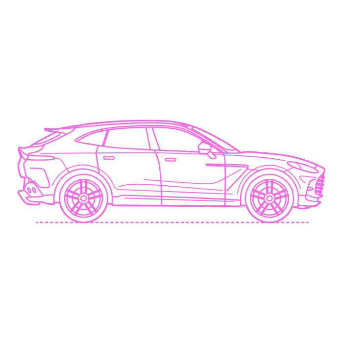 Free Download Vectors, Transport Mid Size Suvs Aston Martin Dbx Outline Svg Vector