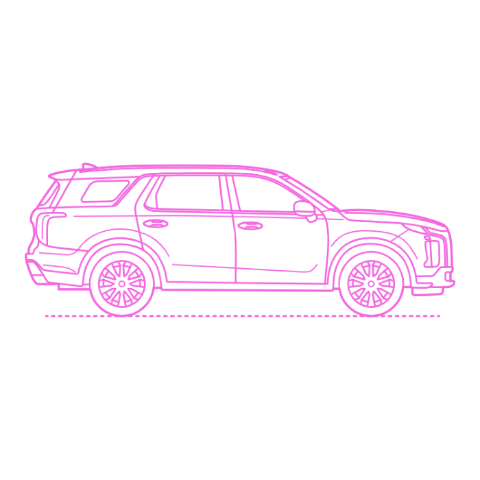 Free Download Vectors, Transport Mid Size Suvs Hyundai Palisade Drawing Svg Vector