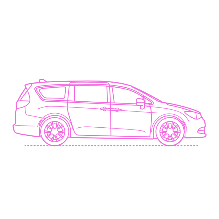 Free Download Vectors, Transport Minivans Chrysler Voyager Line Tracing Svg Vector