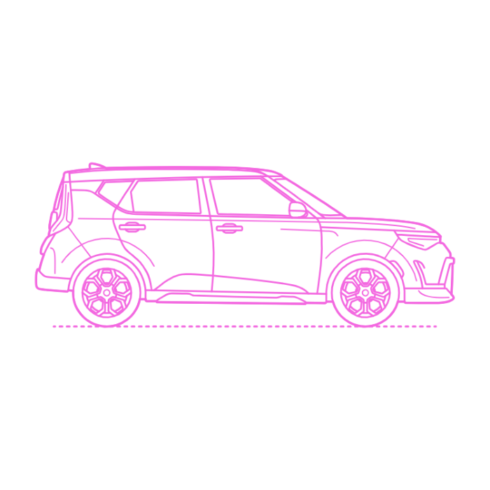 Free Download Vectors, Transport Subcompact Suvs Kia Soul Line Art Svg Vector