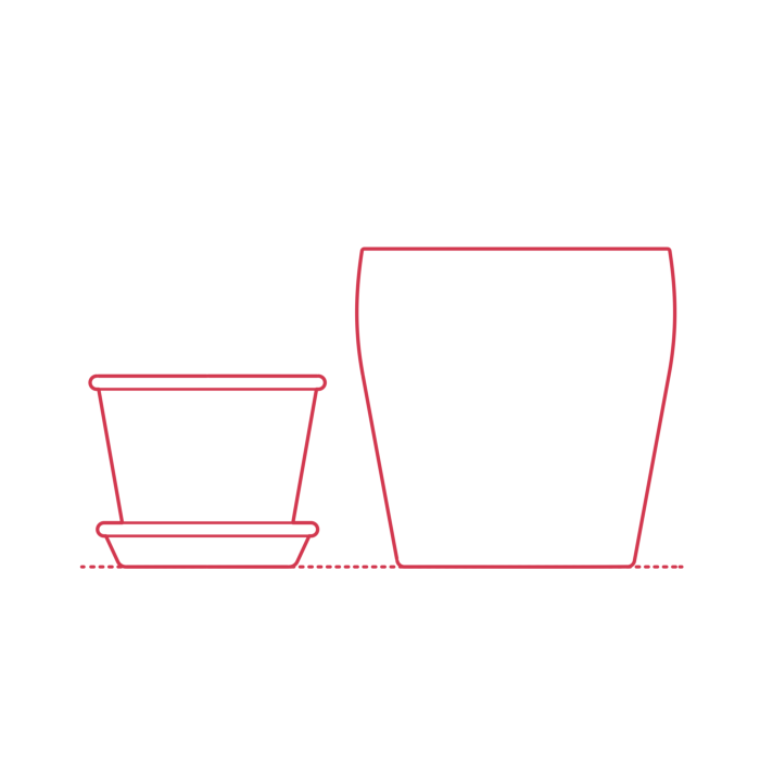 Free Download Vectors, Objects Plant Pots Line Art Svg Vector