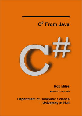 Free Download PDF, Csharp From Java Book