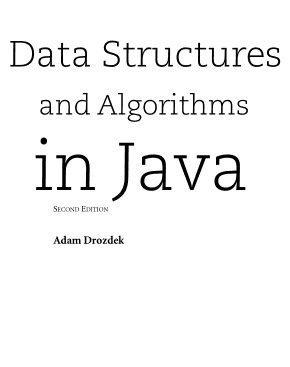 Data Structures and Algorithms In Java Second Edition Book