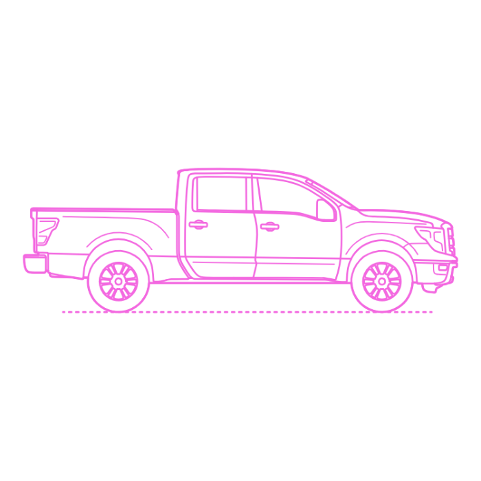 Free Download Vectors, Transport Full Size Pickup Trucks Nissan Titan Crew Cab Line Tracing Svg Vector