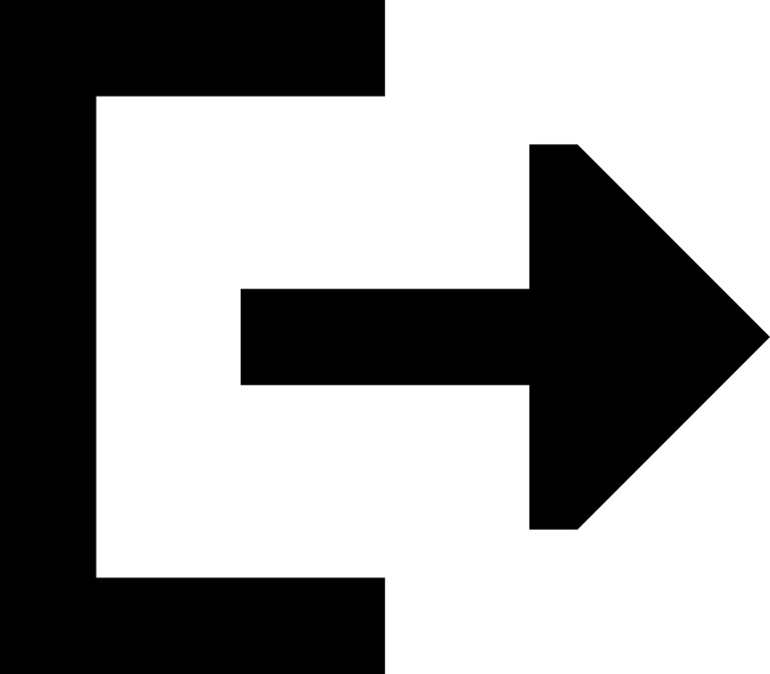 Free Download Vectors, Arrow Right From Bracket Icon Svg