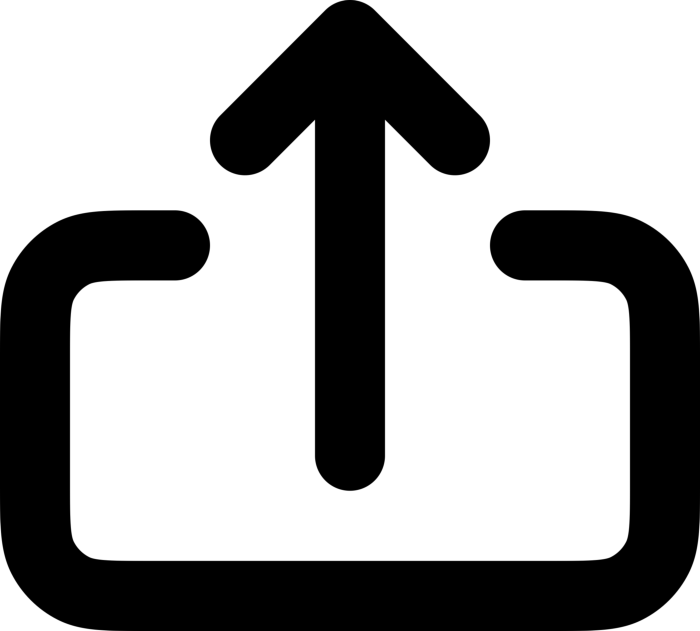 Free Download Vectors, Arrow Up From Square Icon Svg