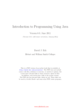 Introduction to Programming Using Java Version 6.0 Book