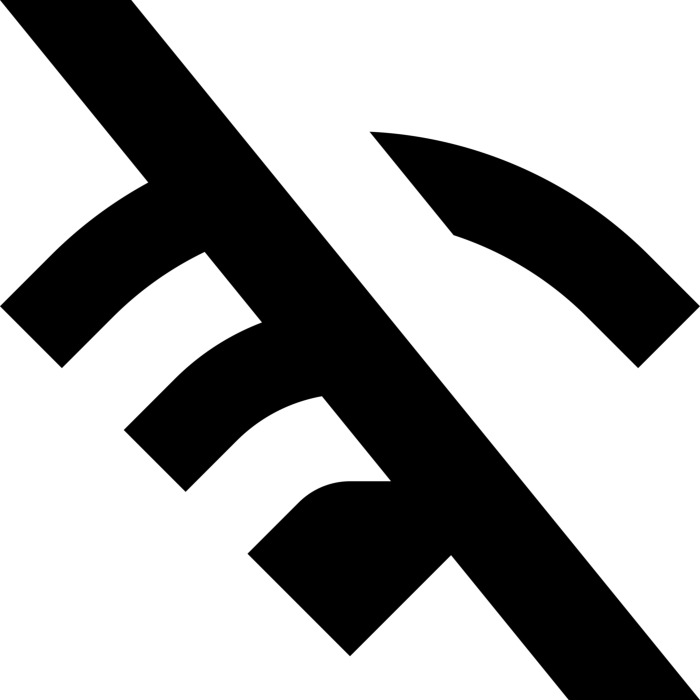 Free Download Vectors, Wifi Slash Icon Svg Vector