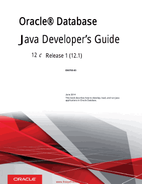 Oracle Database Java Developers Guide Book