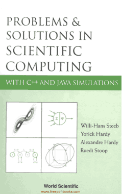 Problems And Solutions In Scientific Computing With Cpp and Java Simulations Book