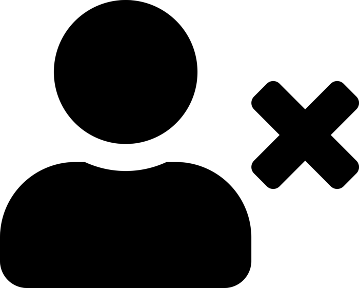 Free Download Vectors, Gui User Times Icon Svg