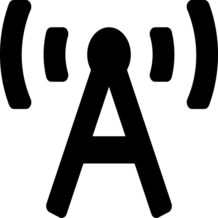 Free Download Vectors, Map Broadcast Tower Icon Svg