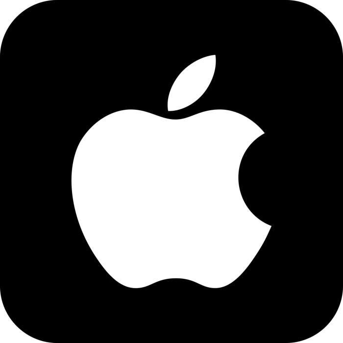 Free Download Vectors, Os Apple Dark Icon Svg Vector