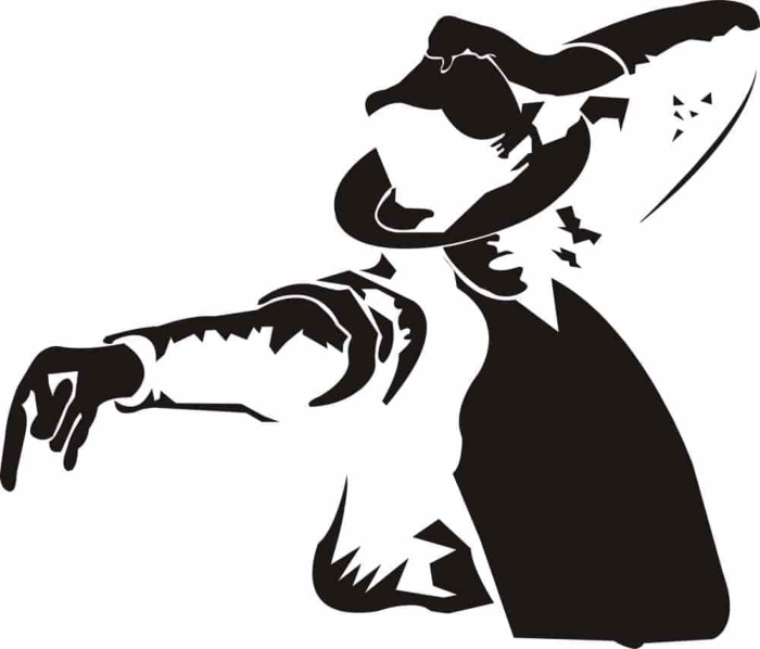 Free Download Vectors, Michael Jackson Free Laser Cut Vector