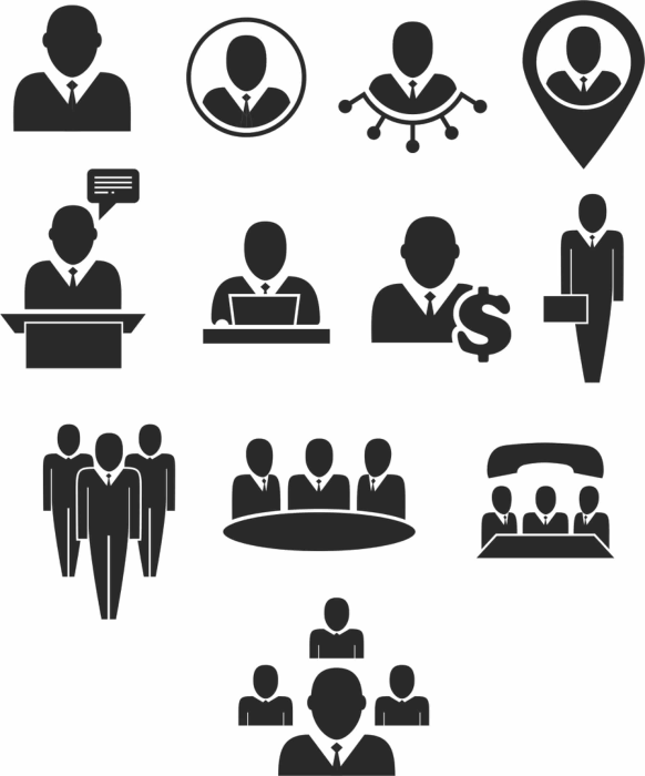 Free Download Vectors, Meeting Icons Free Laser Cut Vector