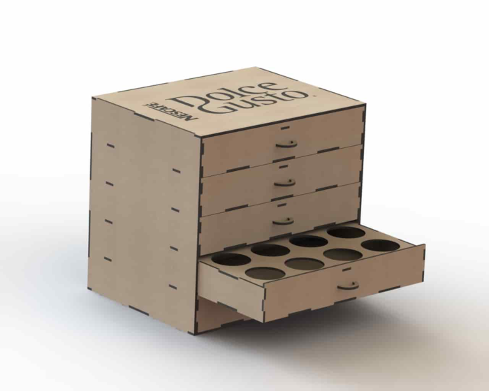Free Download Vectors, Caixa Capsula De Cafe Free Laser Cut Vector