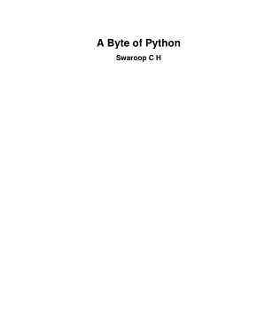 A Byte of Python Book