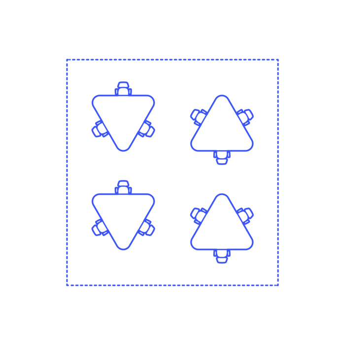 Free Download Vectors, Layouts Open Offices Clusters Triangle Drawing Svg Vector