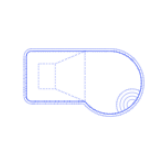 Free Download Vectors, Layouts Swimming Pools Offset Keyhole Swimming Pools Line Art Svg Vector