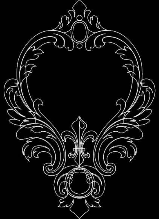 Free Download Vectors, Mirror Frame 0555 Laser Cut DXF File
