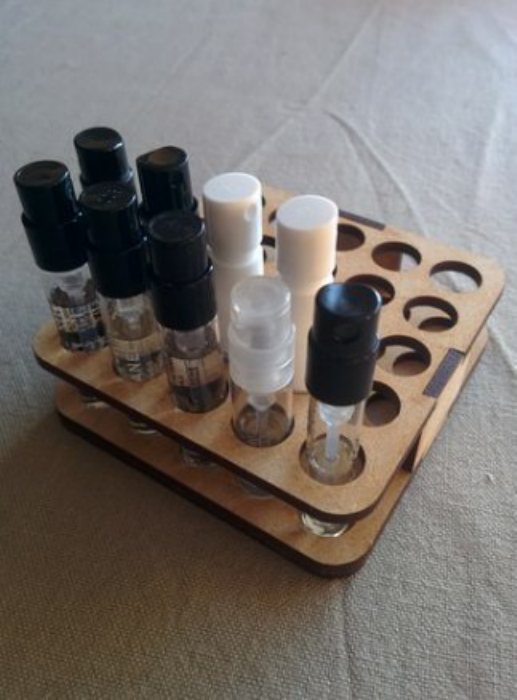 Free Download Vectors, Perfume Sample Holder Laser Cut DXF File