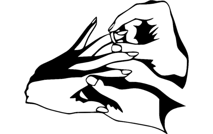 Free Download Vectors, Wedrings Wedding Silhouette Laser Cut DXF File