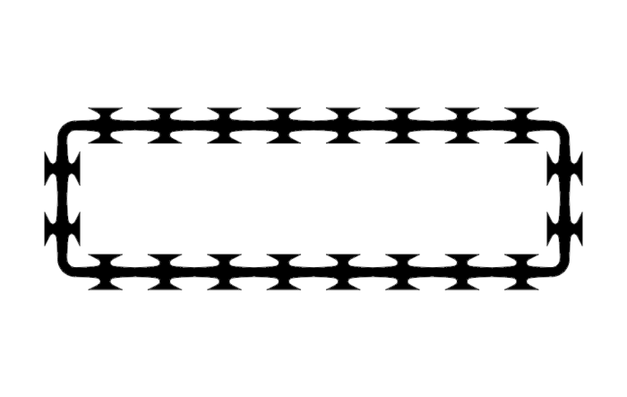 Free Download Vectors, Barbwire Laser Cut DXF File