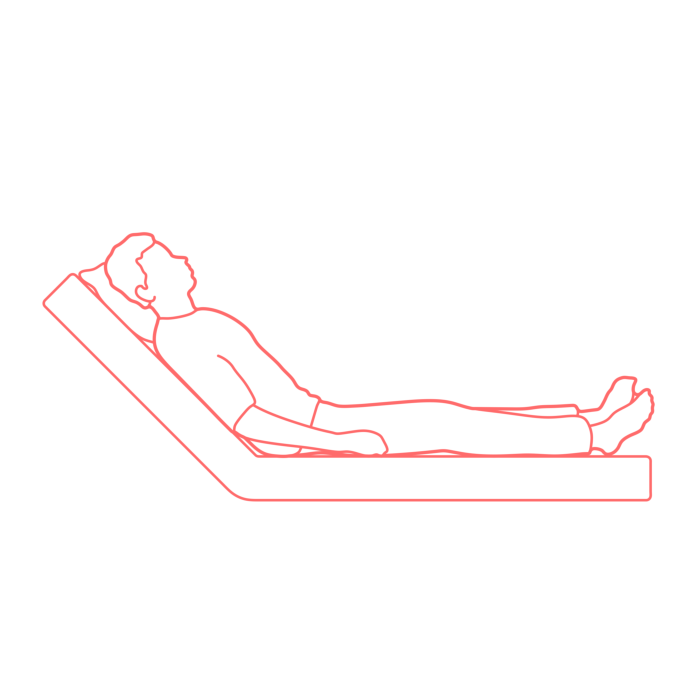 Free Download Vectors, Humans Bed Positions Inclined Semi Fowlers Line Art Svg Vector