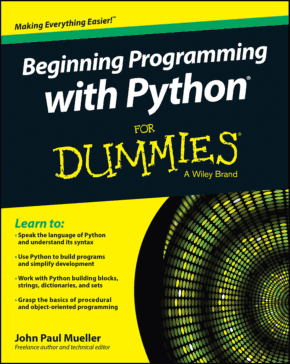 Beginning Programming with Python for Dummies Book