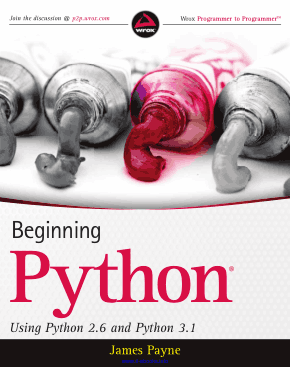 Beginning Python Using Python 2.6 and Python 3.1 Book
