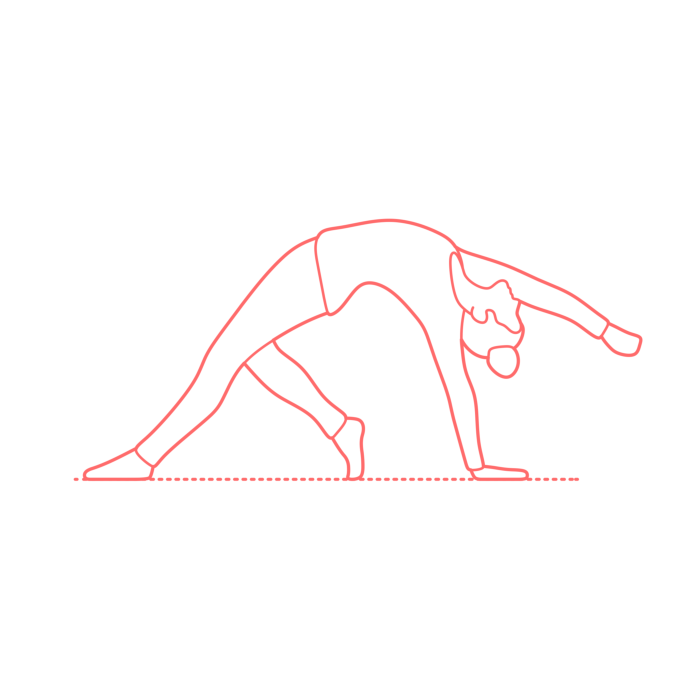 Free Download Vectors, Humans Yoga Poses Wild Thing Pose Line Tracing Svg Vector