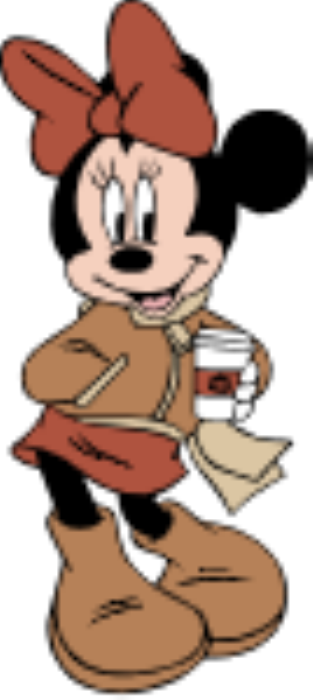 Free Download Vectors, Minnie Mouse Fall Line Tracing Svg Vector