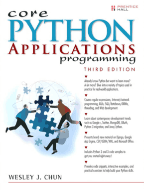 Core Python Applications Programming Third Edition Book