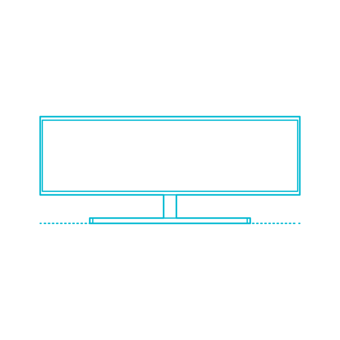 Free Download Vectors, Digital Computer Monitors Displays Lg 49Wl95C W Technical Drawing Svg Vector