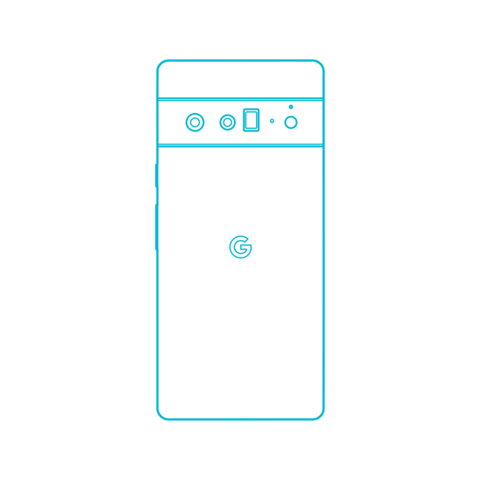 Free Download Vectors, Digital Google Pixel 6 Pro Digital Sketch Svg Design