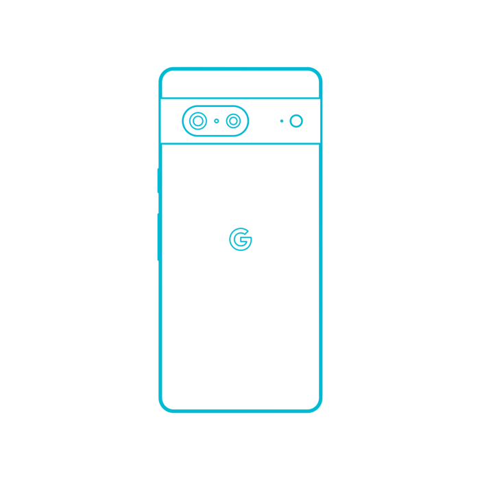 Free Download Vectors, Digital Google Pixel 7 Clean Outline Svg Vector