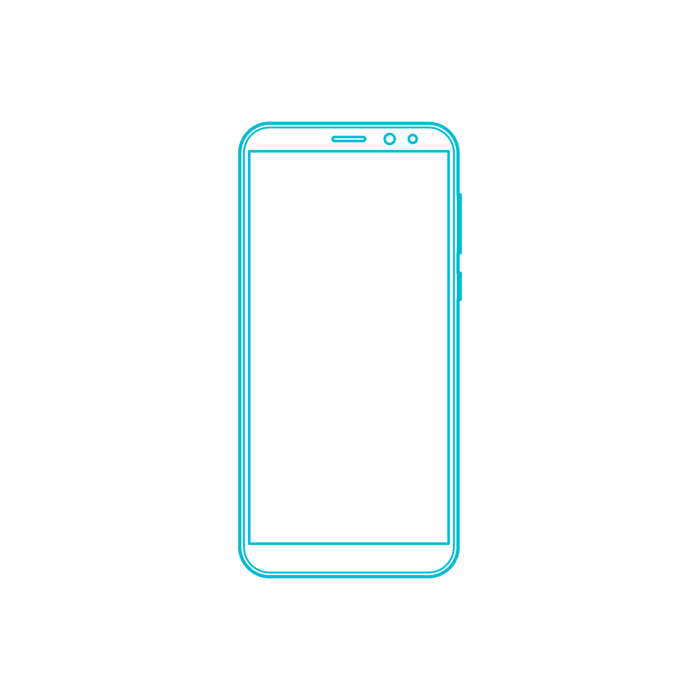 Free Download Vectors, Digital Huawei Phones Huawei Mate 10 Lite Sticker Outline Svg File