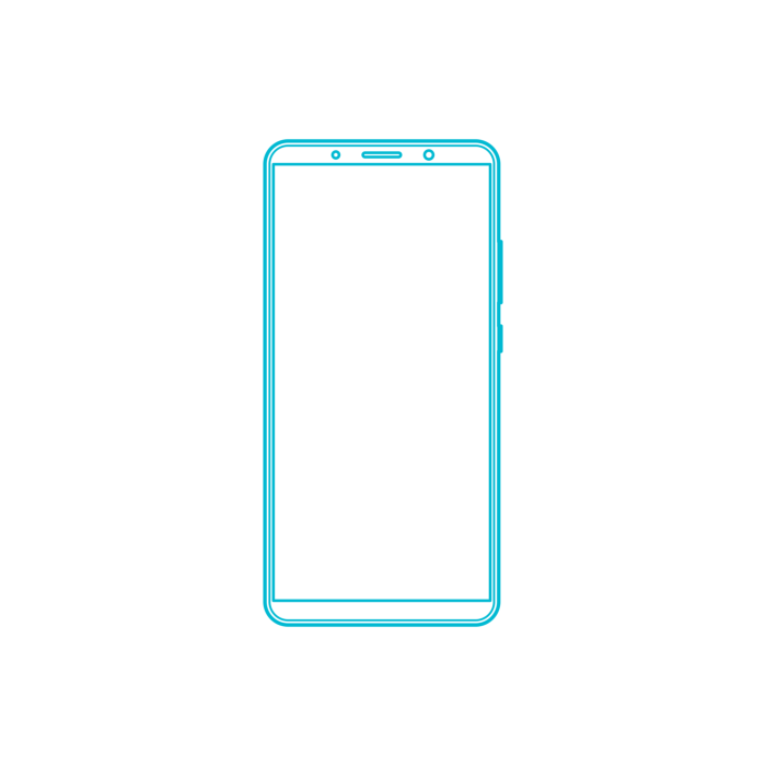 Free Download Vectors, Digital Huawei Phones Huawei Mate 10 Pro Blueprint Style Svg Vector