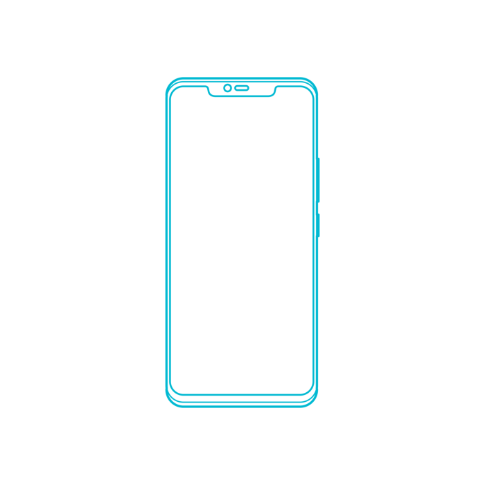 Free Download Vectors, Digital Huawei Phones Huawei Mate 20 Pro Outline Drawing Svg Vector