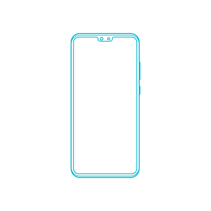 Free Download Vectors, Digital Huawei Phones Huawei Mate 30 Outline Drawing Svg Vector