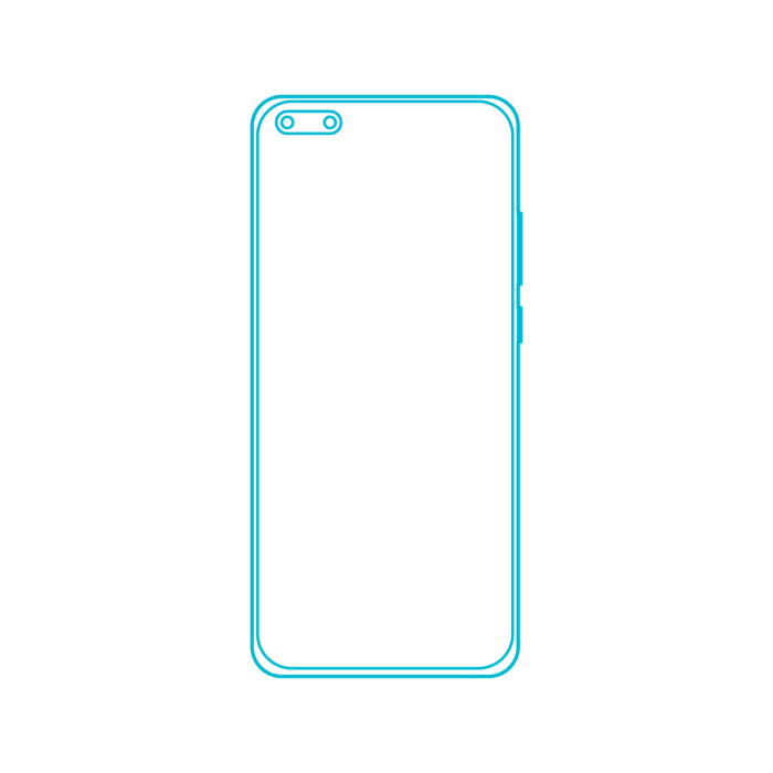 Free Download Vectors, Digital Huawei Phones Huawei P40 Pro Vinyl Cutting Svg File
