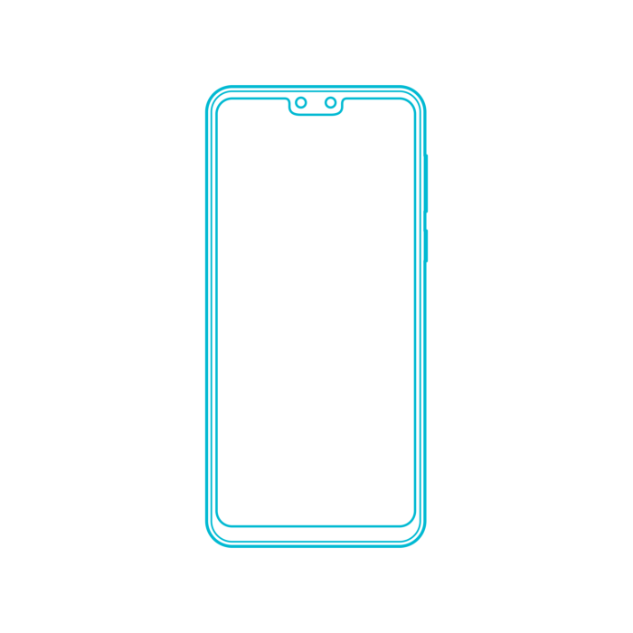 Free Download Vectors, Digital Huawei Phones Huawei Y9 2019 Sticker Outline Svg File