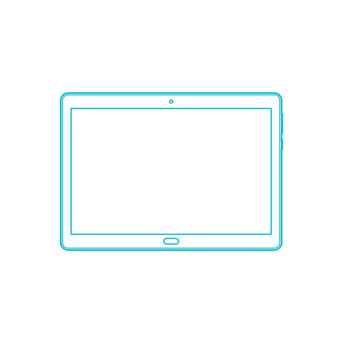 Free Download Vectors, Digital Huawei Tablets Huawei Mediapad M3 Lite 10 Inch Sticker Outline Svg File
