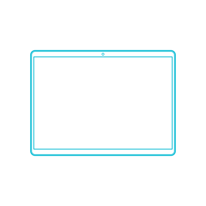 Free Download Vectors, Digital Microsoft Surface Computers Microsoft Surface Pro X Sticker Outline Svg File