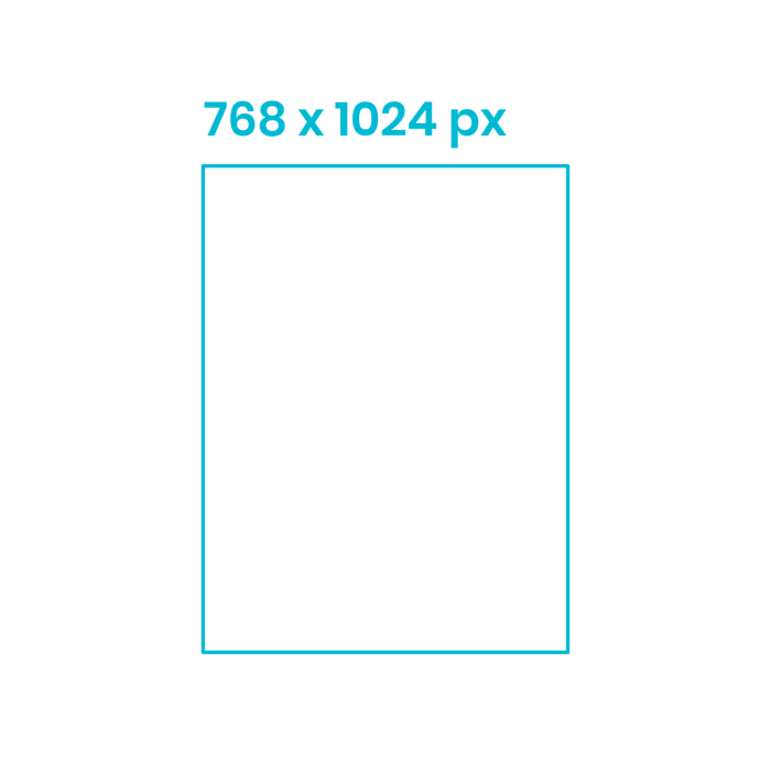 Free Download Vectors, Digital Online Advertising Tablet Portrait Interstitial Ad 768X1024 Clean Outline Svg Vector