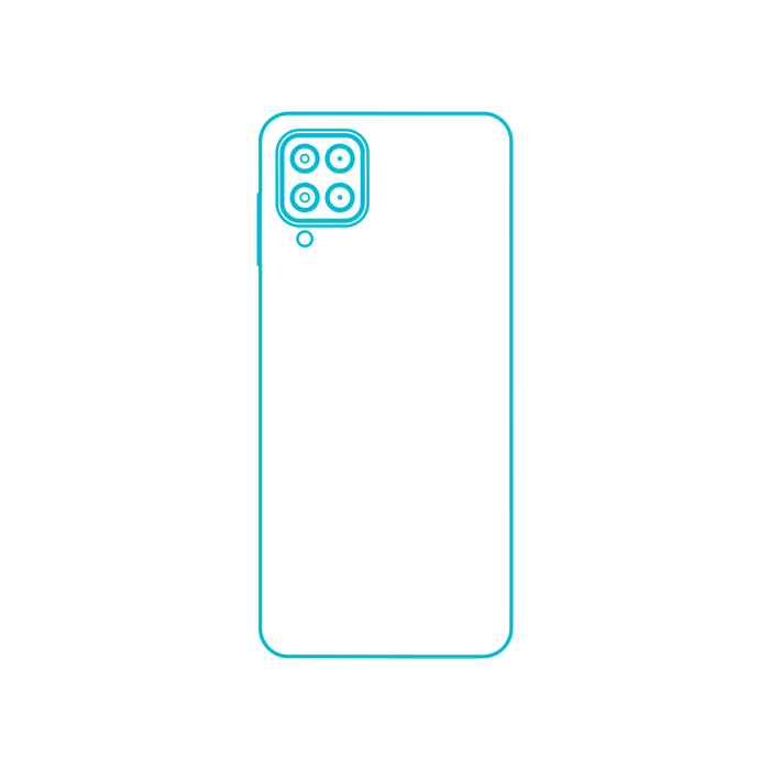 Free Download Vectors, Digital Samsung Galaxy A12 Monoline Svg Vector