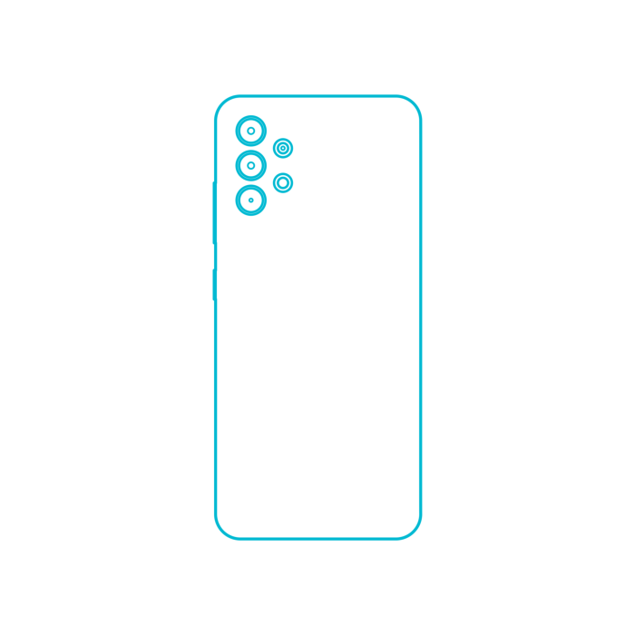 Free Download Vectors, Digital Samsung Galaxy A32 Flat Line Svg Vector