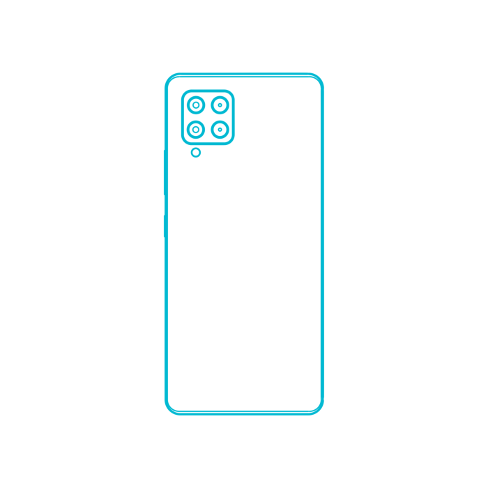 Free Download Vectors, Digital Samsung Galaxy A42 Outline Drawing Svg Vector