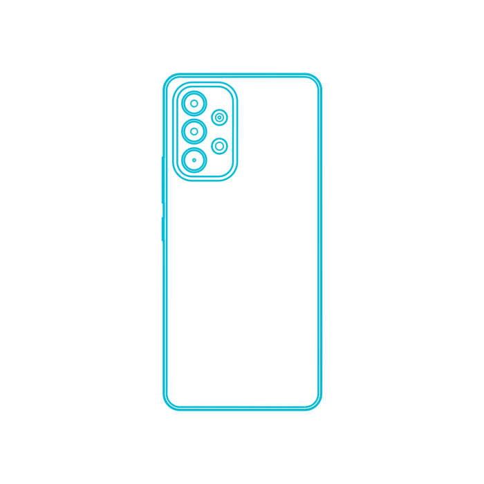Free Download Vectors, Digital Samsung Galaxy A53 Silhouette Svg Vector
